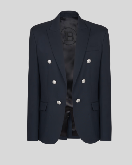 6-button wool jacket