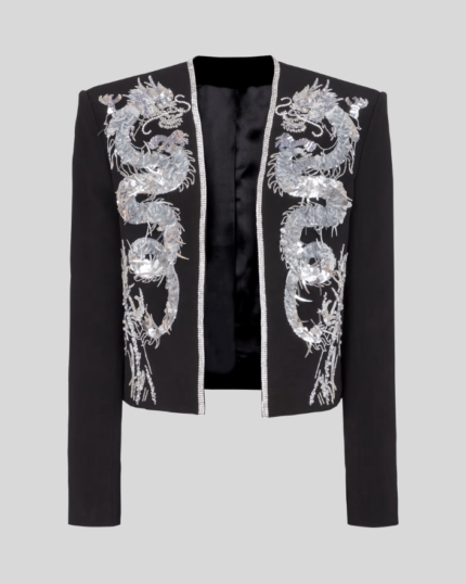 Dragon embroidered Spencer jacket