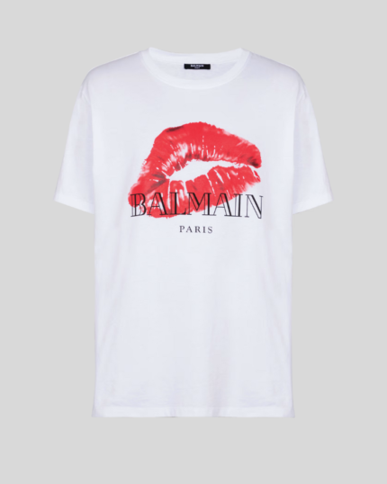 Relaxed T-shirt with Kiss print