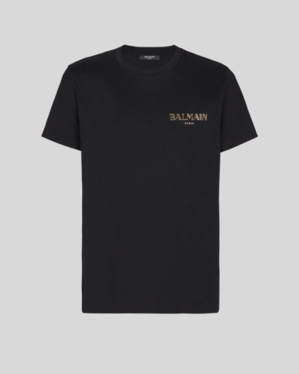 T-shirt with vintage gel Balmain logo