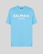 Straight-cut Balmain printed T-shirt