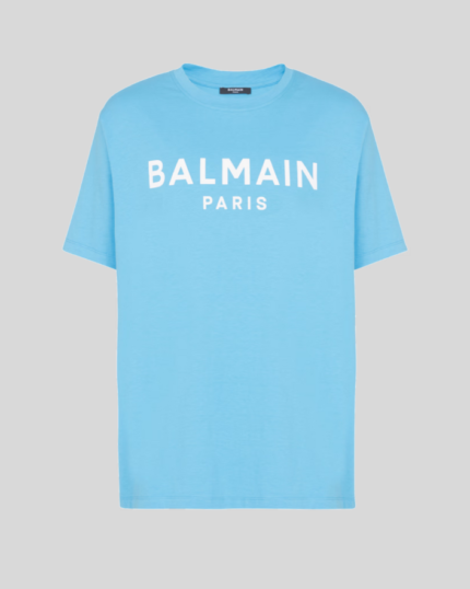 Straight-cut Balmain printed T-shirt