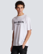 Printed Balmain Paris short-sleeved T-shirt