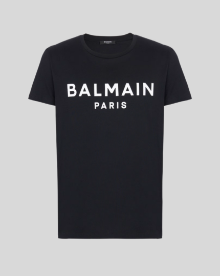 Printed Balmain Paris short-sleeved T-shirt