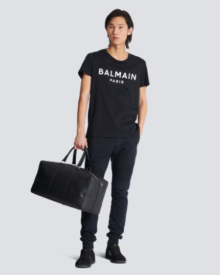 Printed Balmain Paris short-sleeved T-shirt