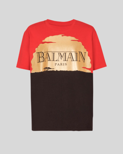 Disney x Balmain: The Lion King - Relaxed T-shirt with Sunset print