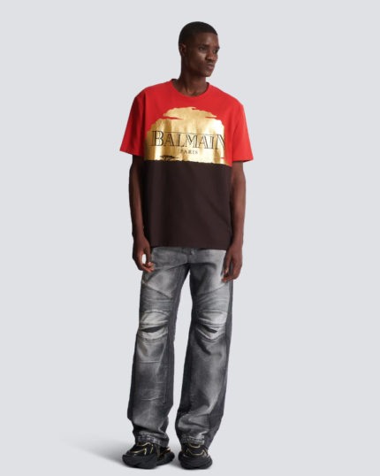 Disney x Balmain: The Lion King - Relaxed T-shirt with Sunset print