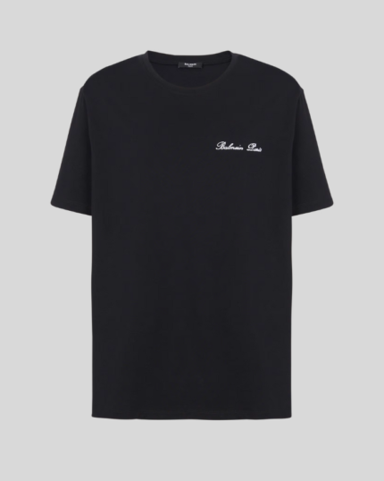 Loose T-shirt with Balmain Signature embroidery