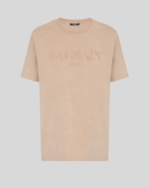 Loose T-shirt with vintage Balmain embroidery