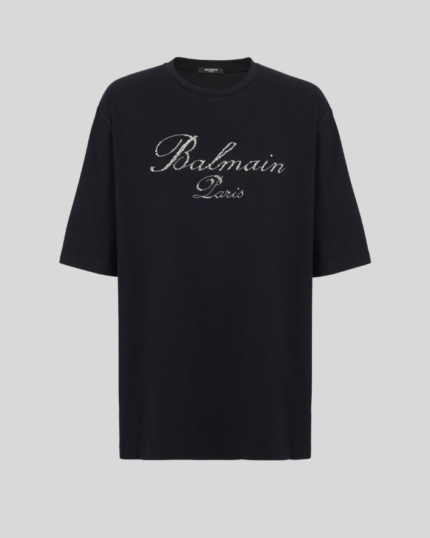 Balmain Signature embroidered T-shirt