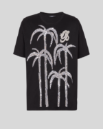 Palm tree embroidered T-shirt