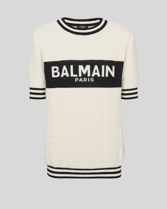 T-shirt with Balmain Racing print