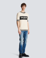 T-shirt with Balmain Racing print