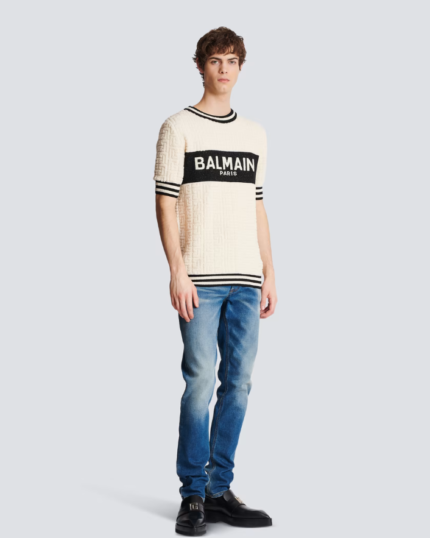 T-shirt with Balmain Racing print