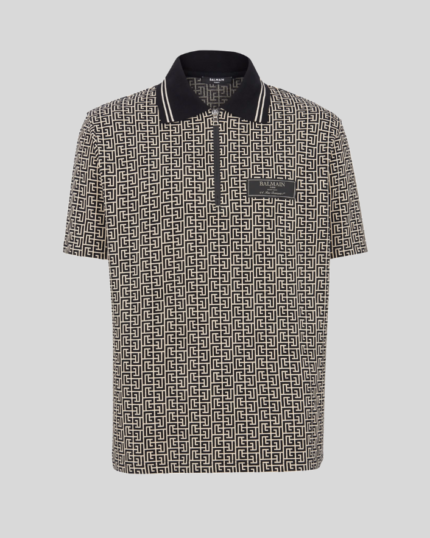 PB Labyrinth jacquard polo shirt