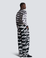 Pleated sweatpant with Love Letter print