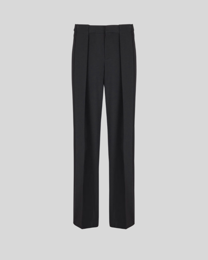 Pleated grain de poudre Sweatpant