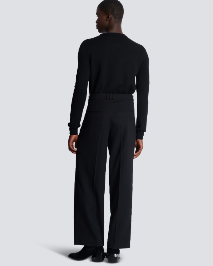 Pleated grain de poudre Sweatpant