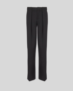 Black Pleated grain de poudre sweatpant