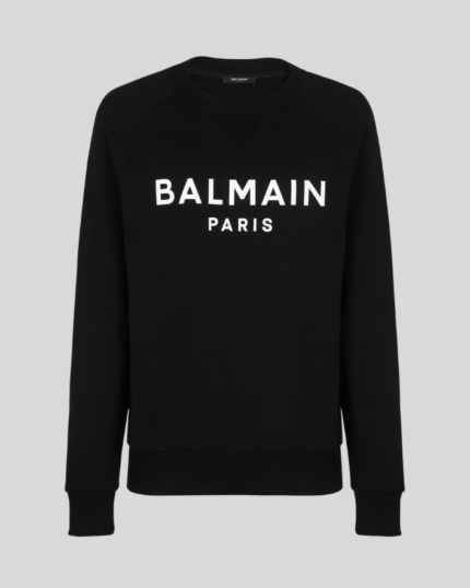 Balmain Paris printed Black sweatshirt