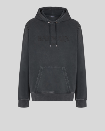 Vintage Balmain embroidered hoodie