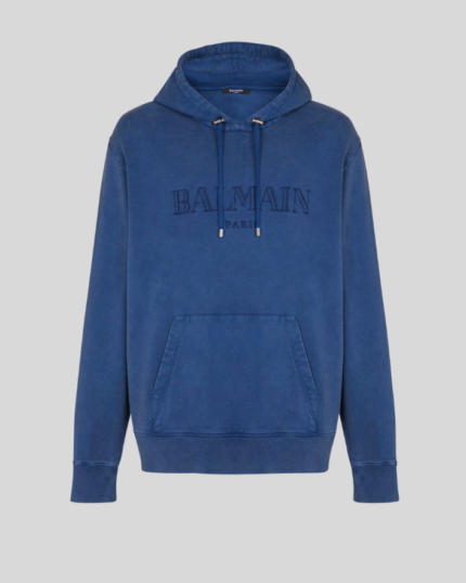 Vintage Balmain embroidered hoodie