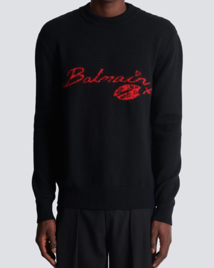 Wool Balmain Kiss jumper