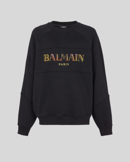 Vintage Balmain embroidered oversized sweatshirt