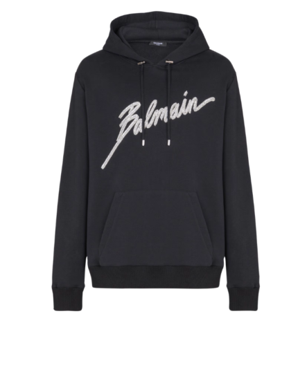 Embroidered Balmain Letter hoodie