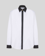 Two-tone poplin shirt