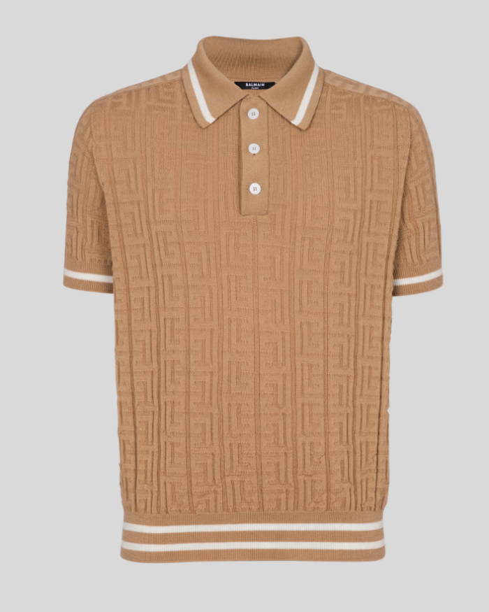 PB Labyrinth wool polo shirt